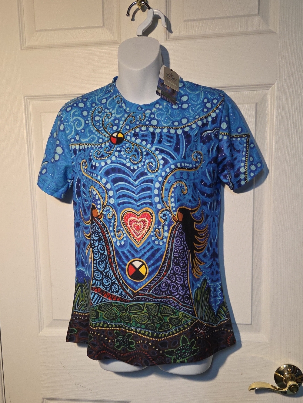 Oscardo Native Canadian Art Tshirt Breath Of Life Sz S NWT